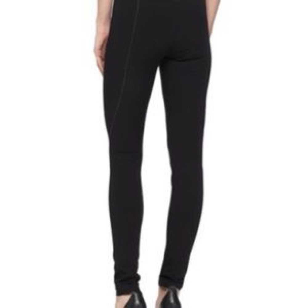 Helmut Lang Super Skinny Black Stretch Reflex Stitch Leggings